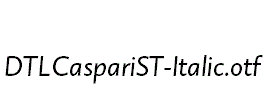 DTLCaspariST-Italic