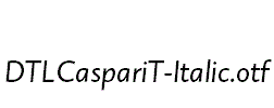 DTLCaspariT-Italic