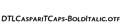 DTLCaspariTCaps-BoldItalic