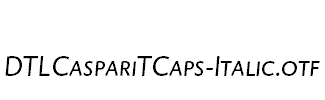 DTLCaspariTCaps-Italic