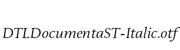 DTLDocumentaST-Italic