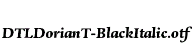 DTLDorianT-BlackItalic