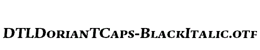 DTLDorianTCaps-BlackItalic