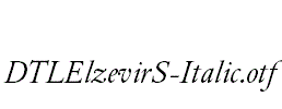 DTLElzevirS-Italic