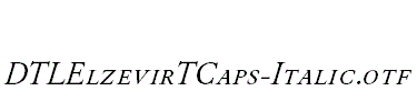 DTLElzevirTCaps-Italic