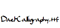 Dael-Calligraphy