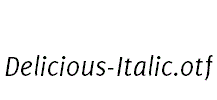 Delicious-Italic