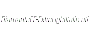 DiamanteEF-ExtraLightItalic