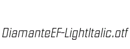 DiamanteEF-LightItalic