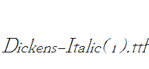 Dickens-Italic(1)