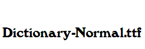 Dictionary-Normal