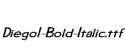 Diego1-Bold-Italic