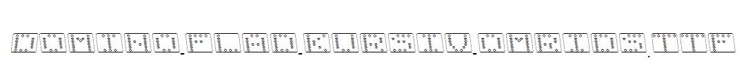 Domino-flad-kursiv-omrids