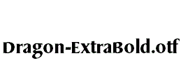 Dragon-ExtraBold