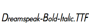 Dreamspeak-Bold-Italic