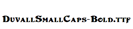 DuvallSmallCaps-Bold