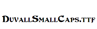 DuvallSmallCaps