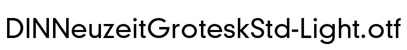 DINNeuzeitGroteskStd-Light