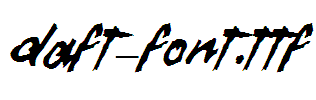 Daft-Font