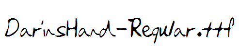 DarinsHand-Regular