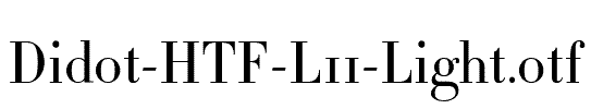 Didot-HTF-L11-Light