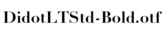 DidotLTStd-Bold