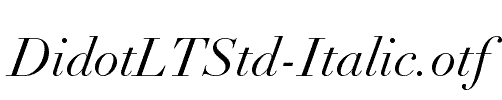 DidotLTStd-Italic