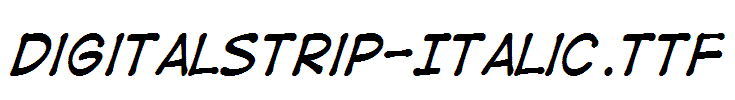 DigitalStrip-Italic