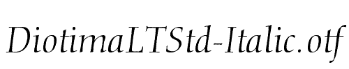DiotimaLTStd-Italic