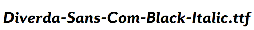 Diverda-Sans-Com-Black-Italic