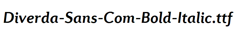 Diverda-Sans-Com-Bold-Italic