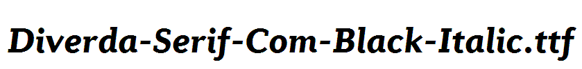 Diverda-Serif-Com-Black-Italic