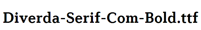 Diverda-Serif-Com-Bold