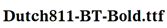Dutch811-BT-Bold
