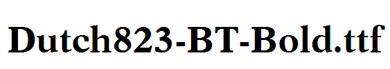 Dutch823-BT-Bold
