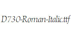 D730-Roman-Italic