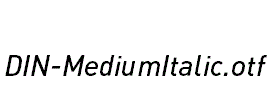 DIN-MediumItalic