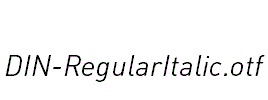 DIN-RegularItalic