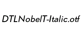 DTLNobelT-Italic