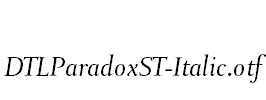 DTLParadoxST-Italic