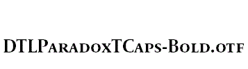 DTLParadoxTCaps-Bold