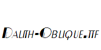 Dalith-Oblique