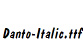 Danto-Italic