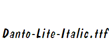 Danto-Lite-Italic