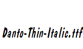 Danto-Thin-Italic