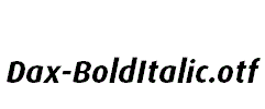 Dax-BoldItalic