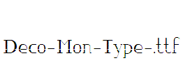 Deco-Mon-Type-