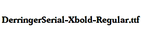 DerringerSerial-Xbold-Regular