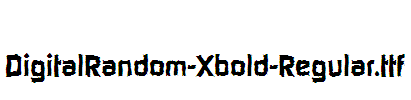 DigitalRandom-Xbold-Regular