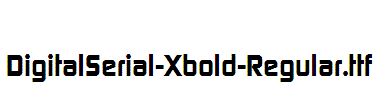 DigitalSerial-Xbold-Regular